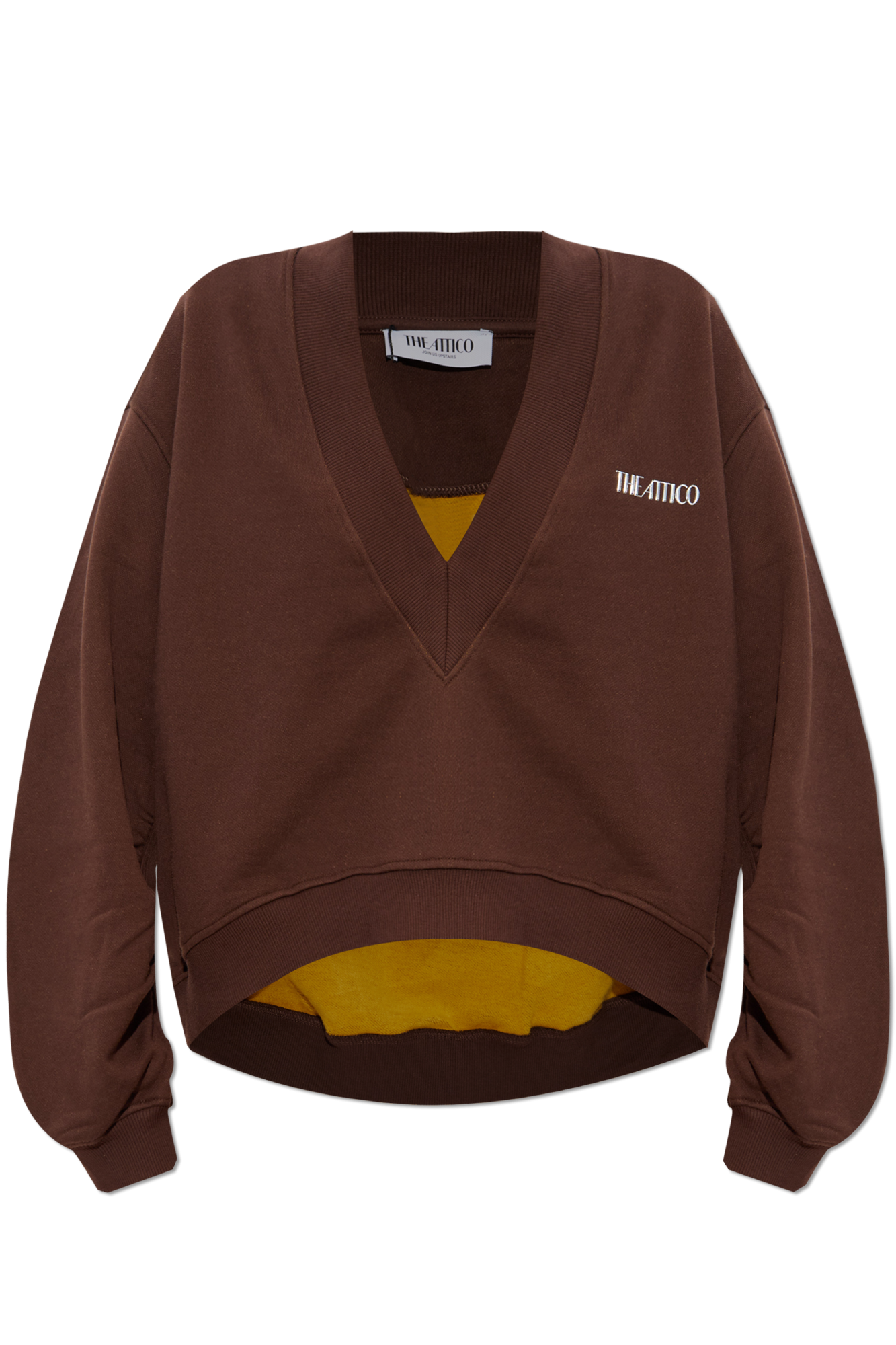 ブルゾン THE ATTICO Logo sweatshirt The Attico Logo Sweatshirt | Yellow | FARFETCH JO